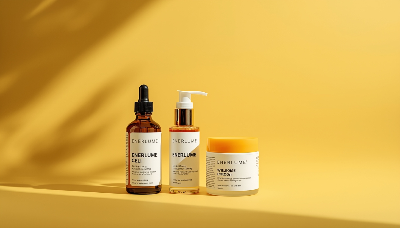 Collection of Enerlume wellness products for active lifestyle and daily vitality
